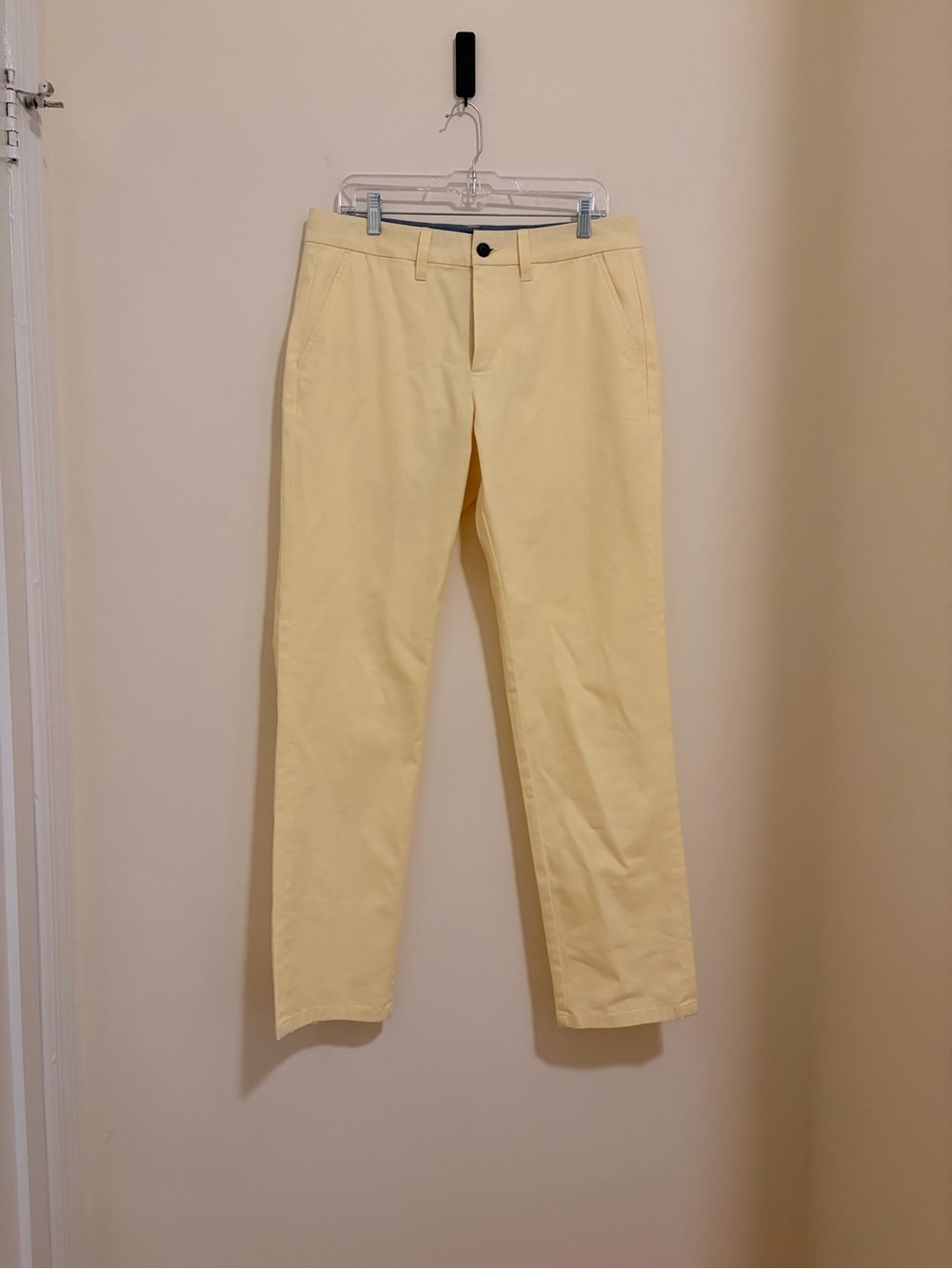 Lands' End Men's Butter Yellow Cotton Chino Pants Size 32 x 32